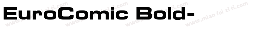 EuroComic Bold字体转换